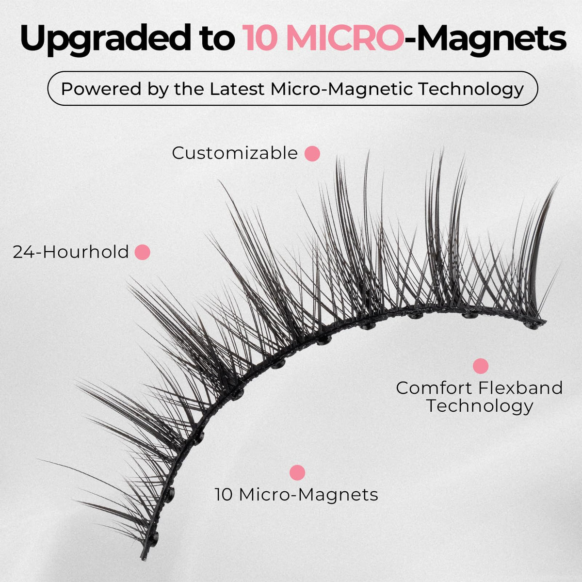 COSDAD applicator with magnetic lashes ready for placement, eases precise application
