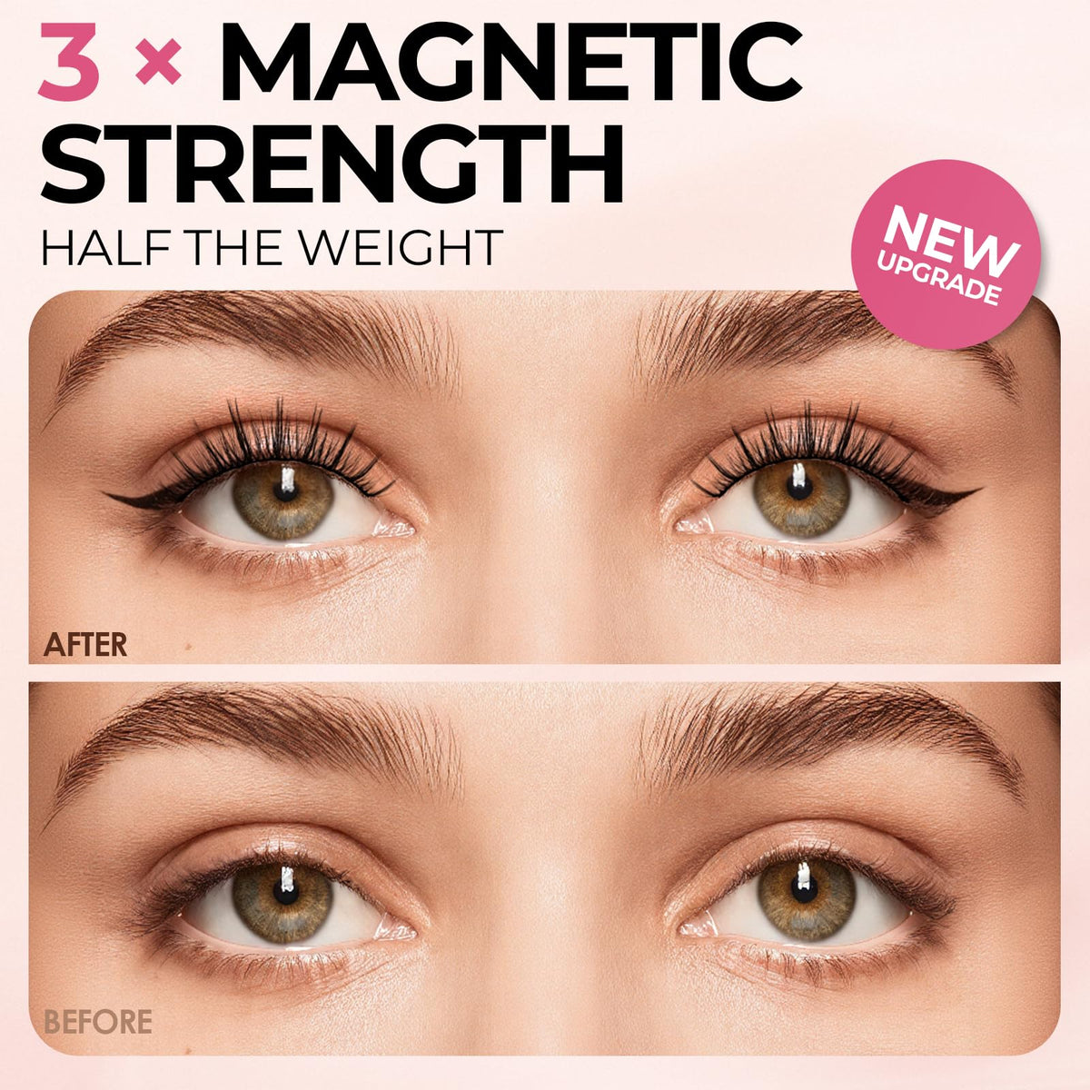 COSDAD close-up of 10-magnet lash band showing even magnet spacing and secure fit