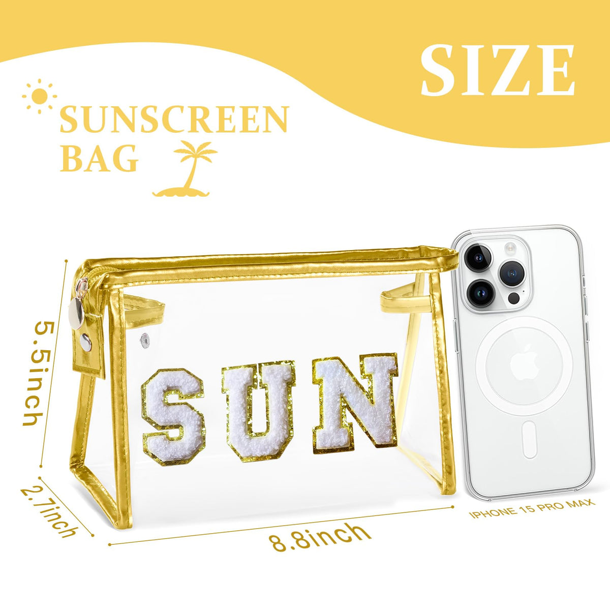 COSHAYSOO chenille SUN letter close-up highlighting trendy texture and style