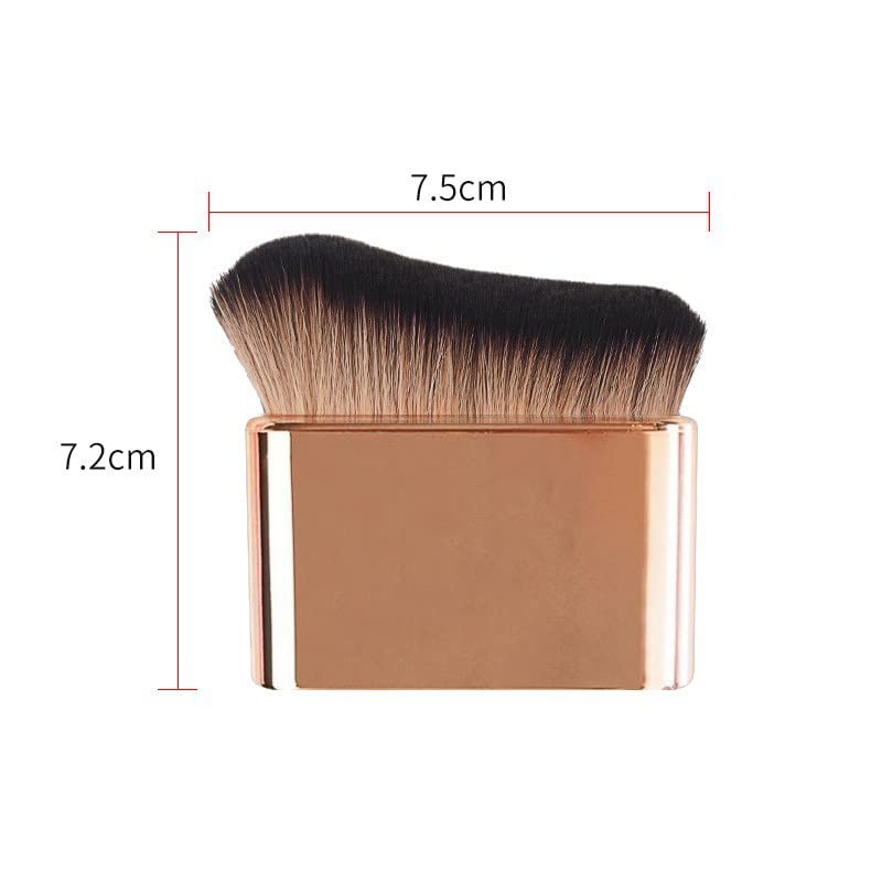 COSHINE brush angled head in use blending self-tanner for even, natural coverage