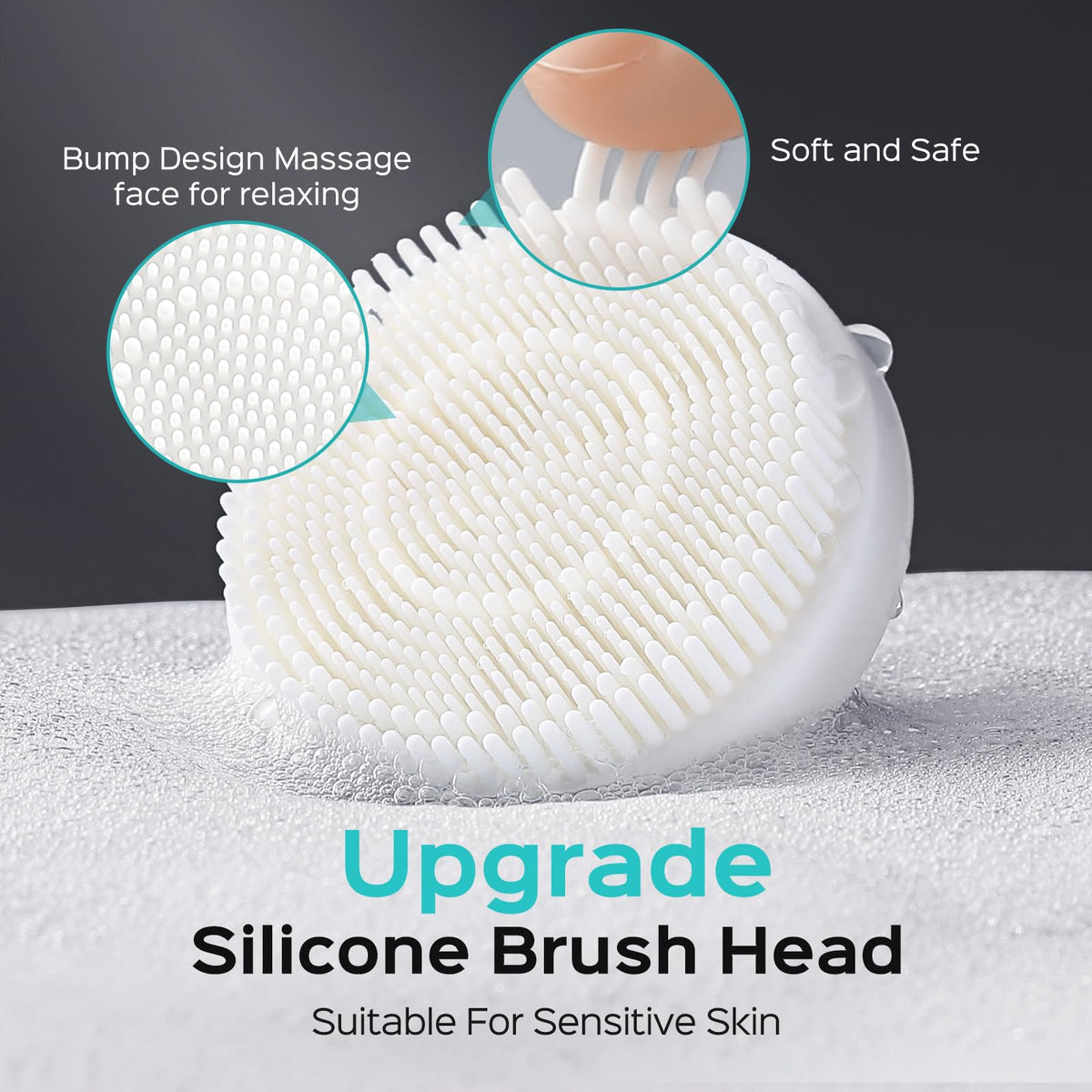 COSLUS used on beard showing deeper cleaning and improved beard hygiene benefit