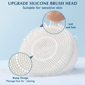 COSLUS bristle head detail showing firmer fibers for deep cleaning