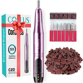 COSLUS C20 front view showing compact purple body and controls for portable precision