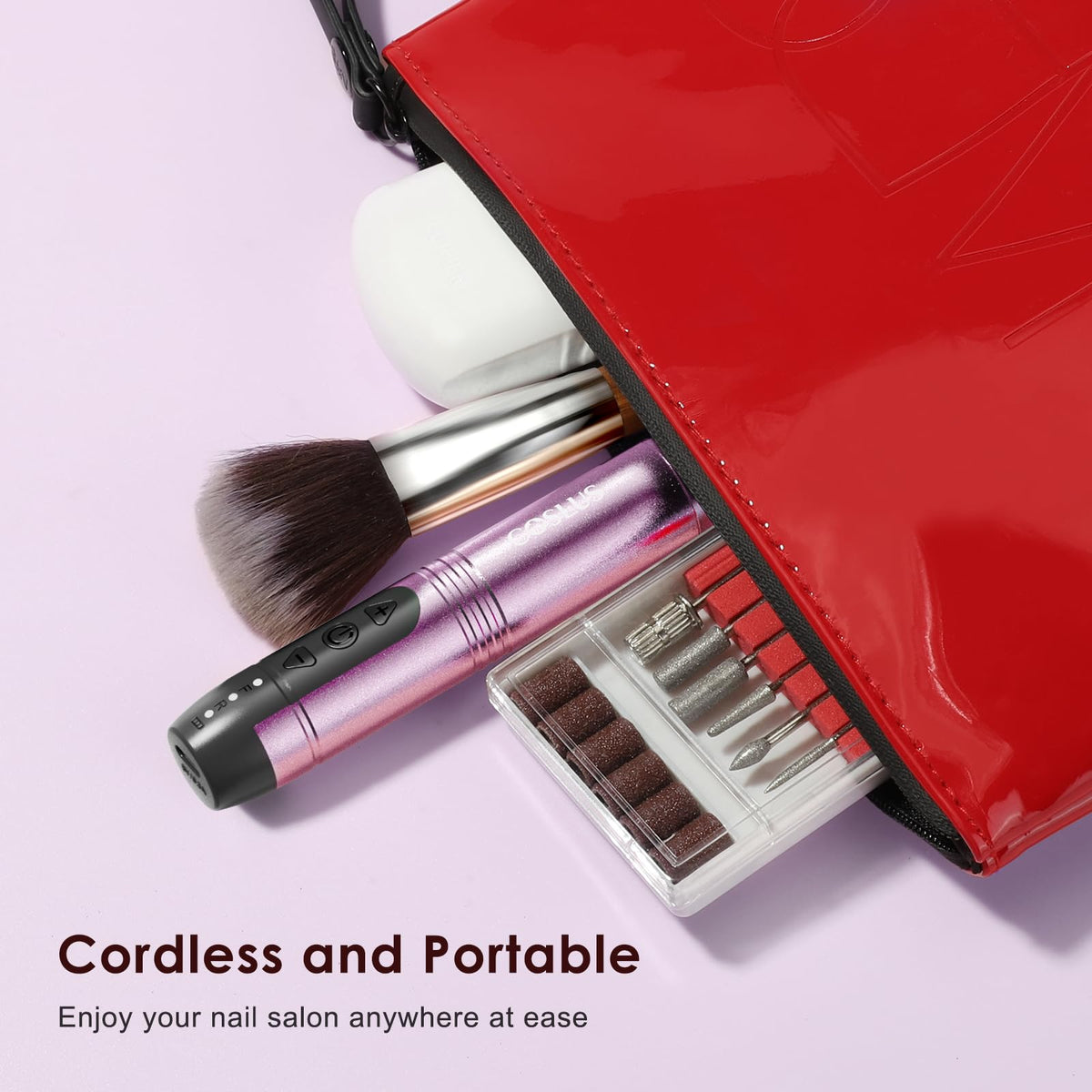 COSLUS C20 set up on a manicure station for mobile or home salon efficiency