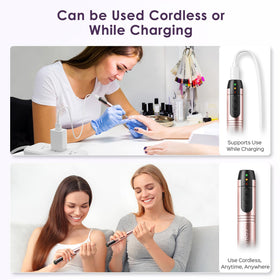 COSLUS C20 sanding bands and bits laid out for versatile nail work