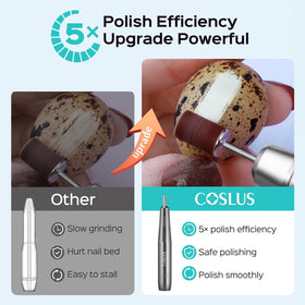 COSLUS C40 handpiece close-up highlighting ergonomic pen-shaped grip benefit
