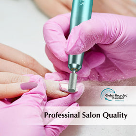 COSLUS C40 used during a manicure demonstrating efficient nail shaping benefit