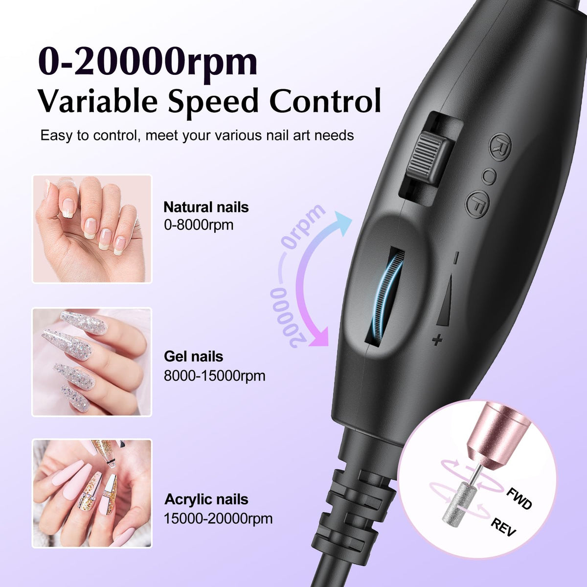 COSLUS kit in a travel bag showcasing portability for on-the-go manicures