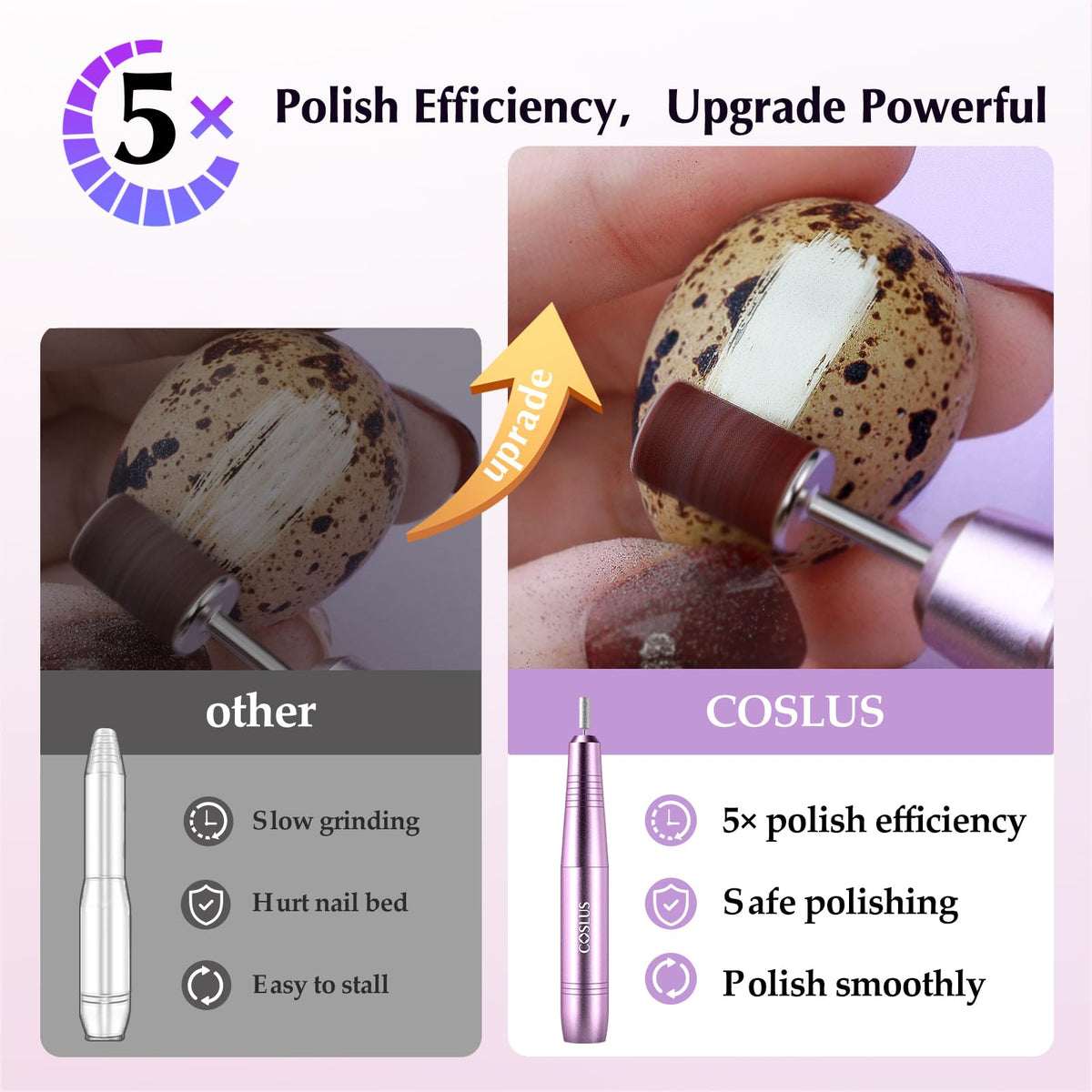 COSLUS C40 pen handpiece closeup for precise, comfortable control