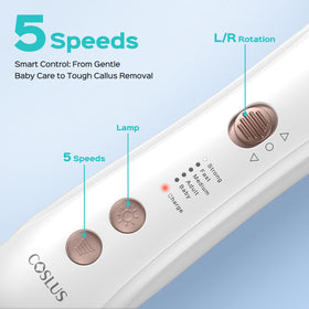 COSLUS LED light detail illuminating nail surface to improve visibility and accuracy