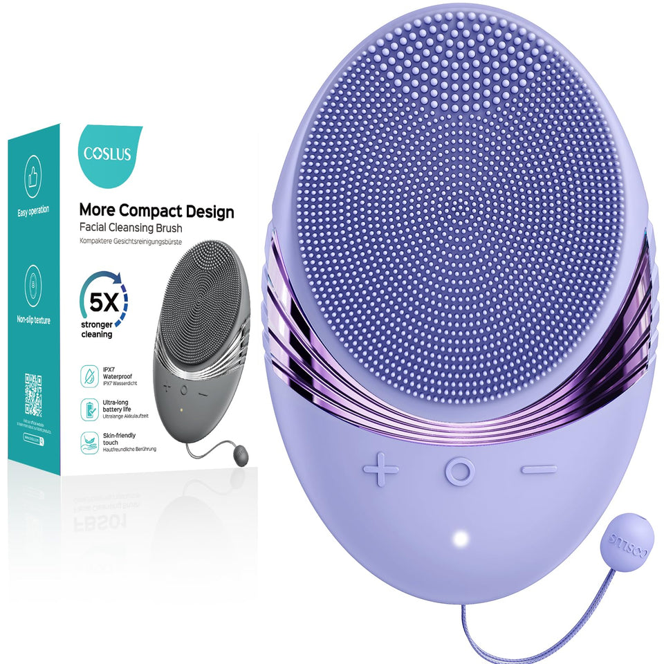 COSLUS FBS01 front view showing device and packaging, clear product benefit
