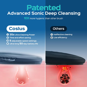 COSLUS FBS01 held in hand to show size and portability for travel convenience