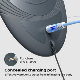 COSLUS packaging and contents laid out including manual and charging cable