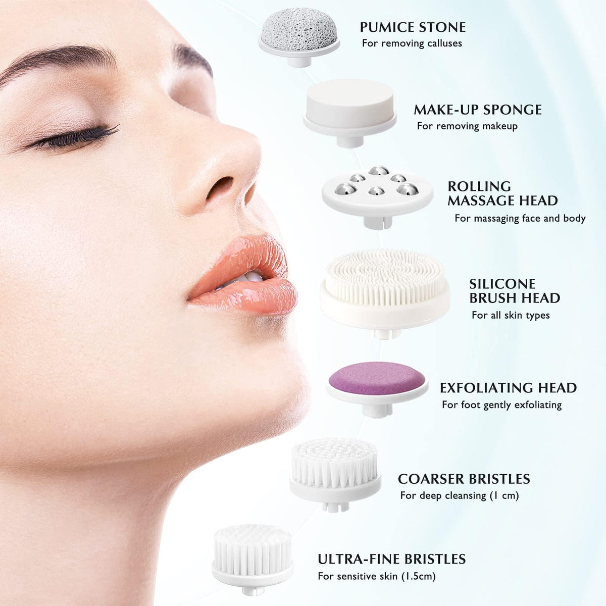 COSLUS pumice stone and makeup sponge together showing multiuse versatility benefit