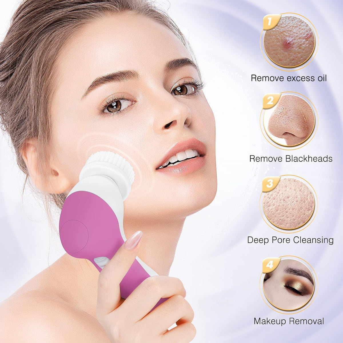 COSLUS silicone surface texture close-up showing hygienic quick-dry benefit
