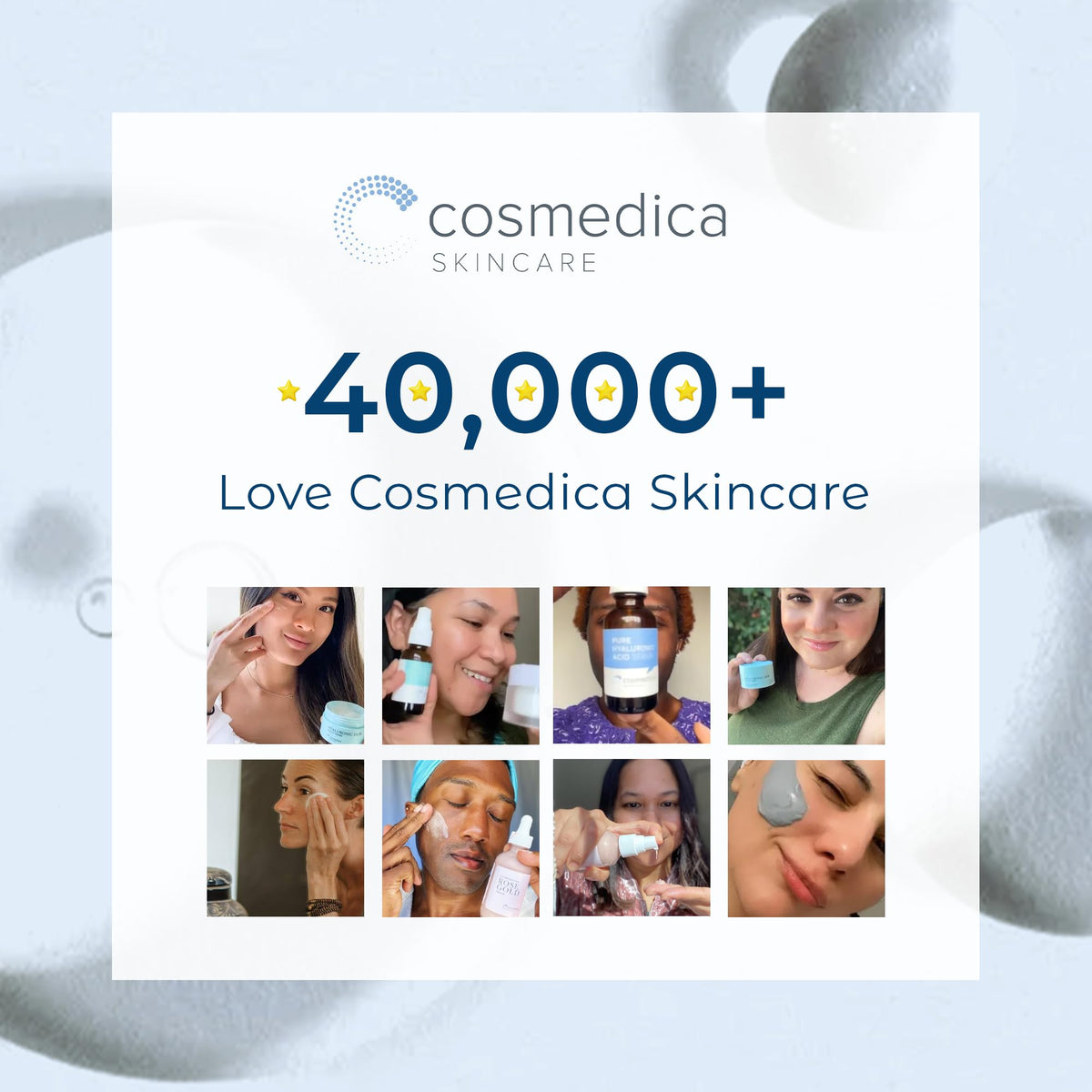 Cosmedica Skincare serum on bathroom counter in morning routine for refreshed skin