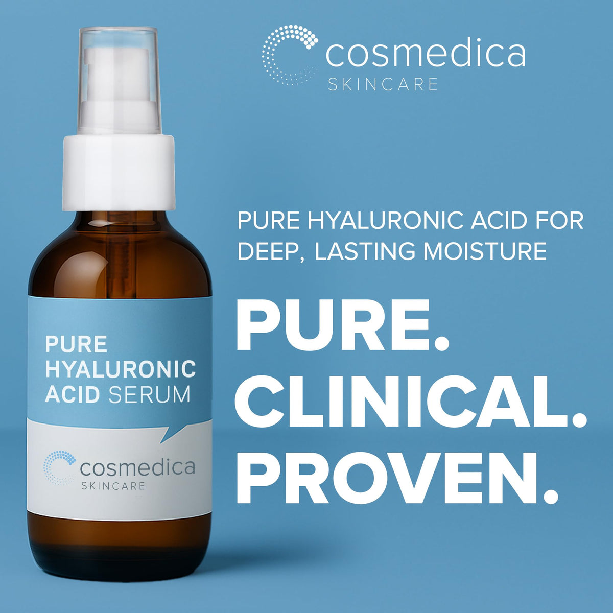Cosmedica dropper dispensing clear serum for precise application benefit