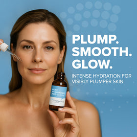 Cosmedica serum texture on skin close-up showing quick absorption benefit