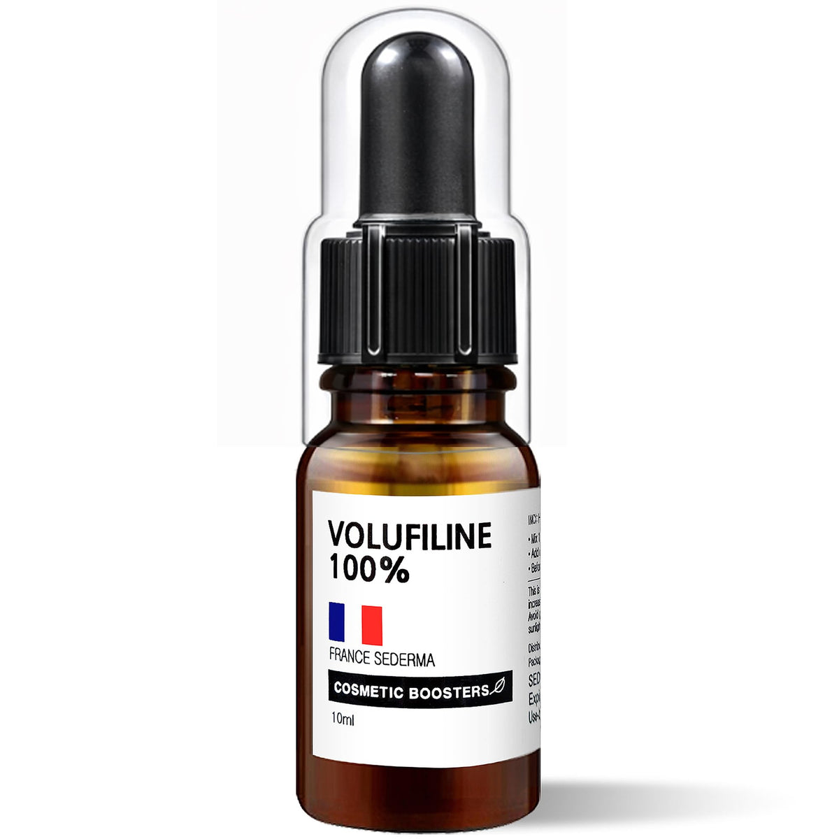 COSMETIC BOOSTERS front bottle view showing clean packaging and volume benefit