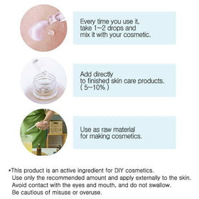 COSMETIC BOOSTERS 30ml bottle next to a ruler showing compact travel-friendly size