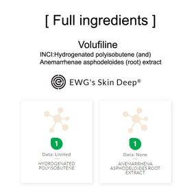 COSMETIC BOOSTERS glossy oil texture demonstrating Volufiline's oil-soluble blend