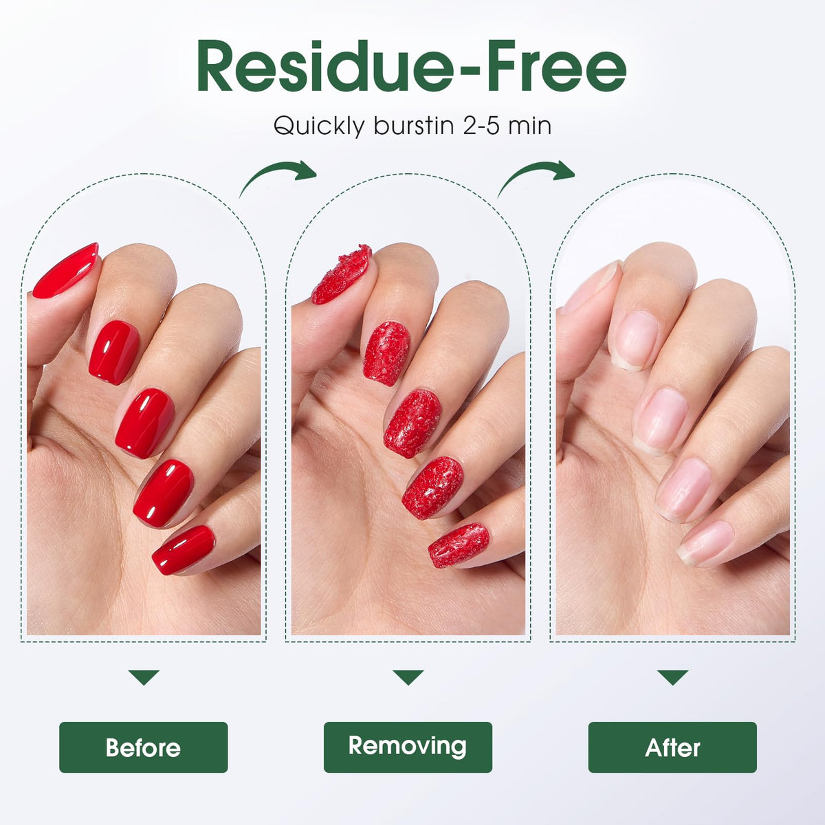 COSMOO application on nail in progress demonstrating easy at‑home use