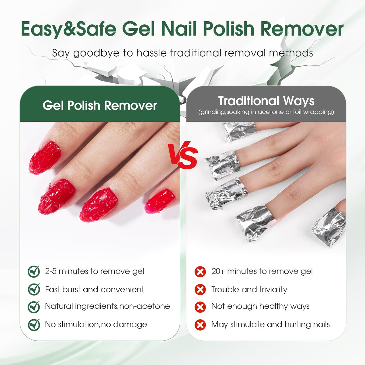 COSMOO nail pusher removal action illustrating safe gentle cleanup