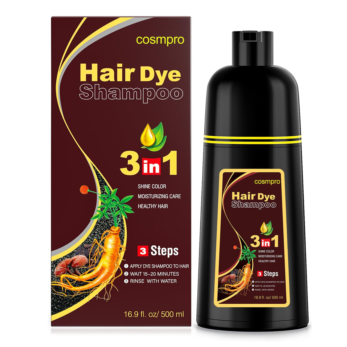 cosmpro front packaging 500ml bottle showing label and benefits