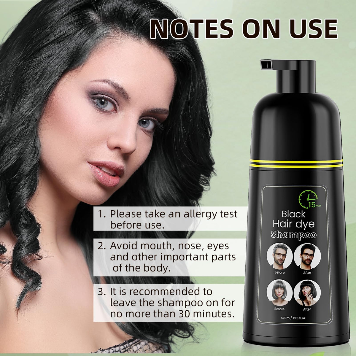 COSMTEK application on hair in bathroom demonstrating easy use