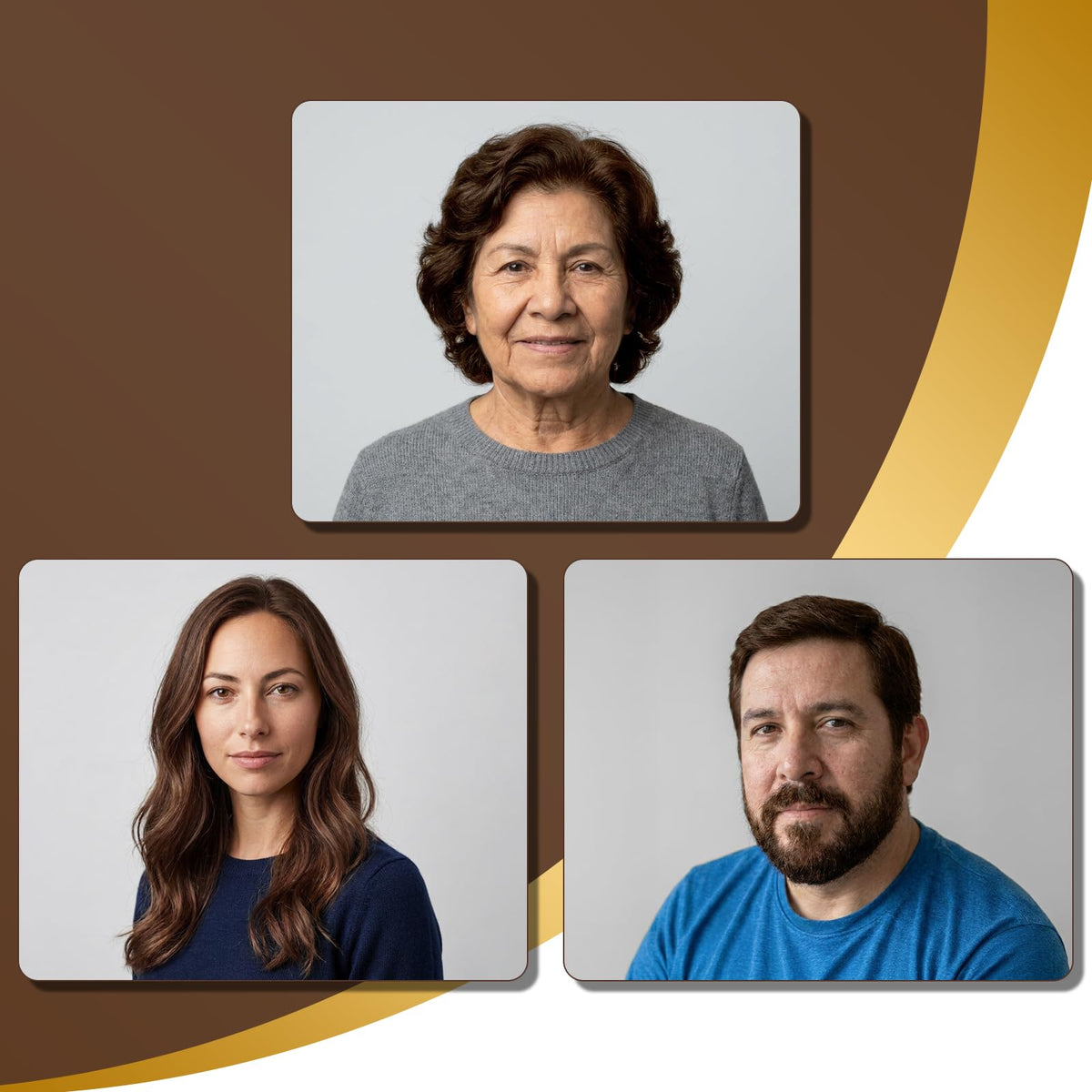 COSMTEK before and after gray to dark brown transformation benefit