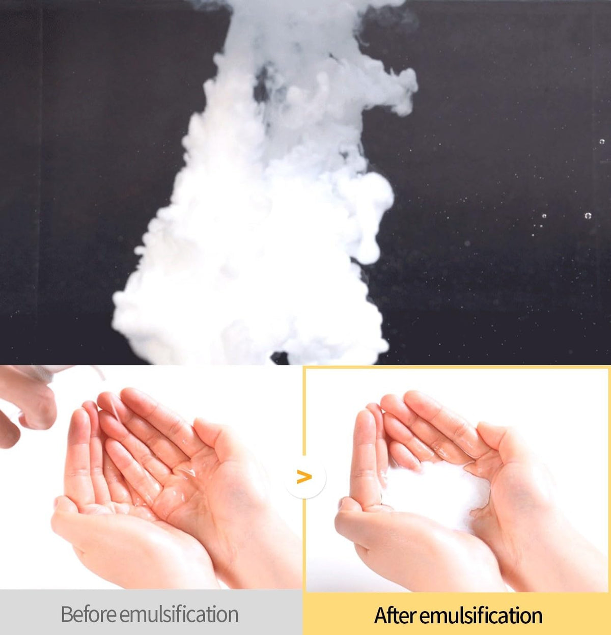 COSNORI applied to dry face demonstrating effective makeup removal benefit