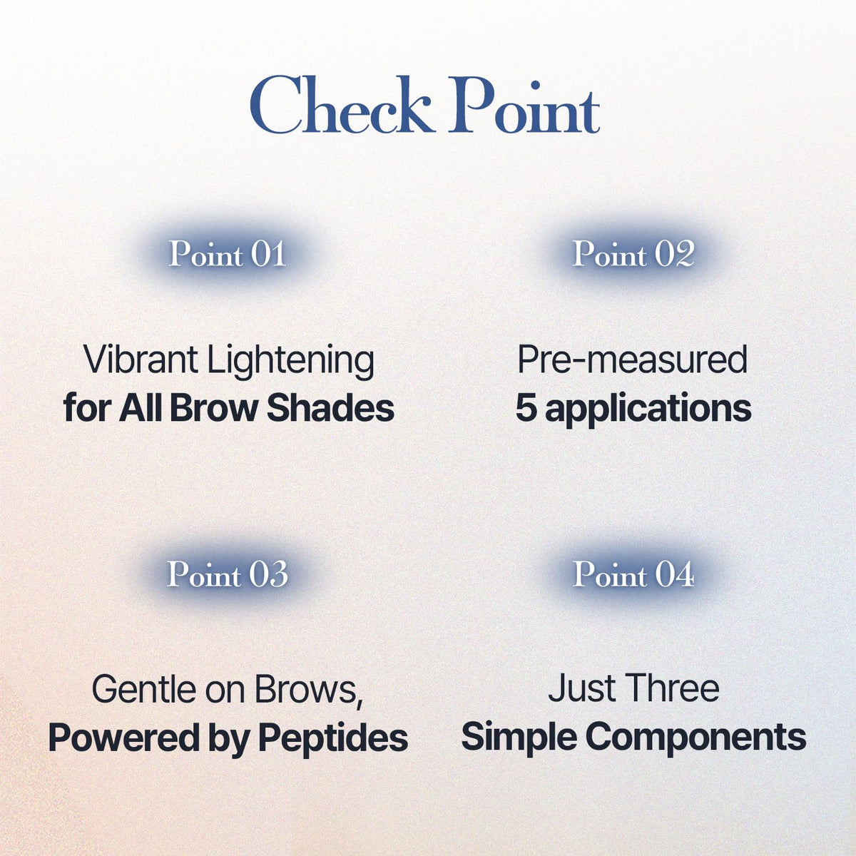 COSNORI application brush applying Cloud Taupe paste to brows for precise at-home tinting