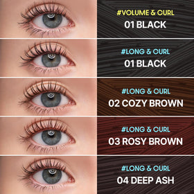 COSNORI Cozy Brown swatches on skin showing natural color and soft definition