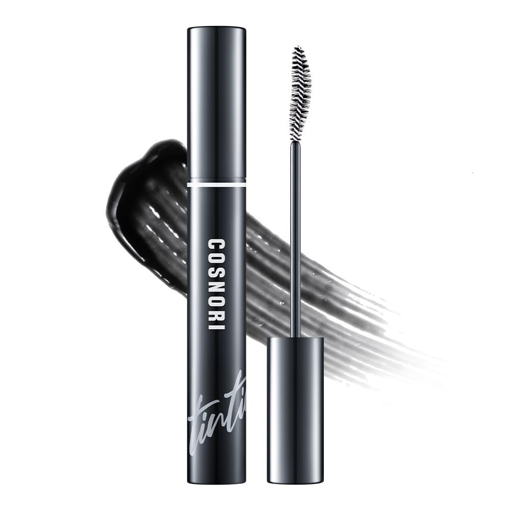COSNORI front packaging showing deep black tinted serum and benefits