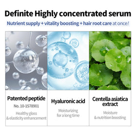 COSNORI ingredient display with peptide and hyaluronic acid, supports lash resilience