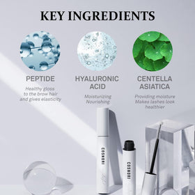 COSNORI on bathroom shelf with cosmetics, fits into daily beauty routine