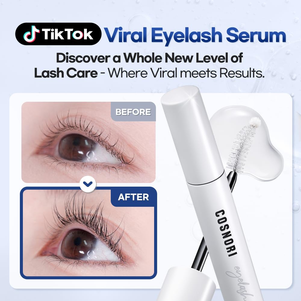 COSNORI serum texture on skin, showing lightweight hydrating consistency