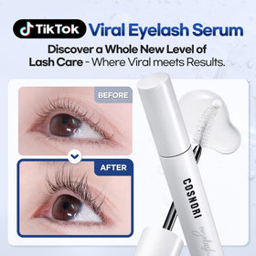COSNORI serum texture on skin, showing lightweight hydrating consistency