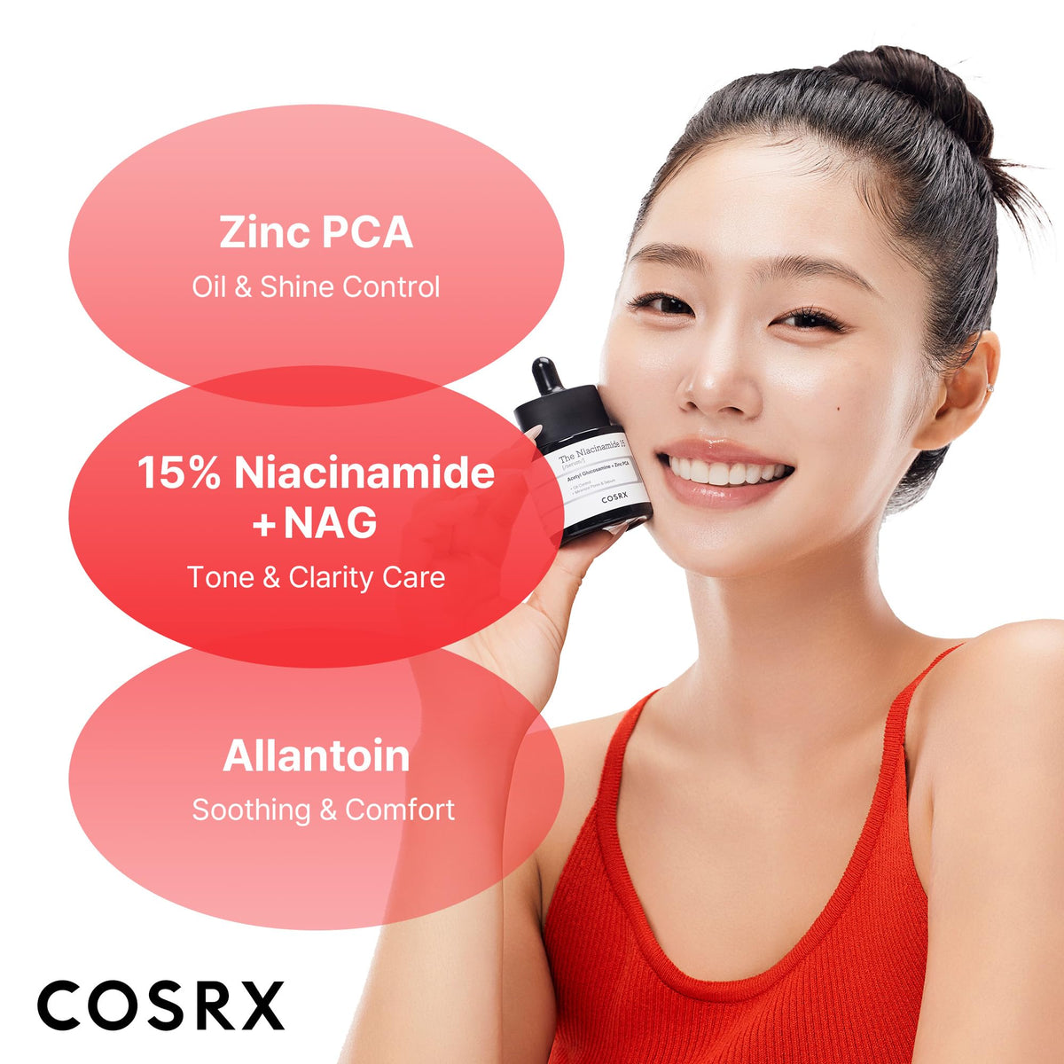 COSRX label close-up showing ingredient focus and concentration benefits