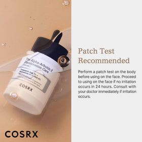 COSRX bottle on bathroom shelf in routine setting showing daily-use benefit