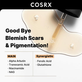 COSRX serum texture on skin showing lightweight absorption benefit