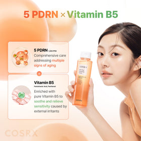 COSRX ingredient visual with centella and green caviar to illustrate skin vitality