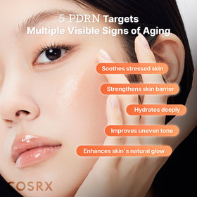 COSRX pouring toner into hand to show quick absorption and soothing feel