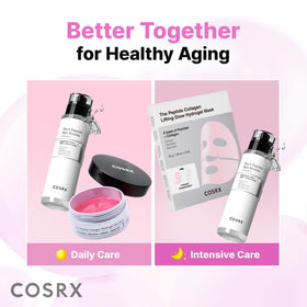 COSRX being pressed into skin showing quick-absorbing finish and priming benefit