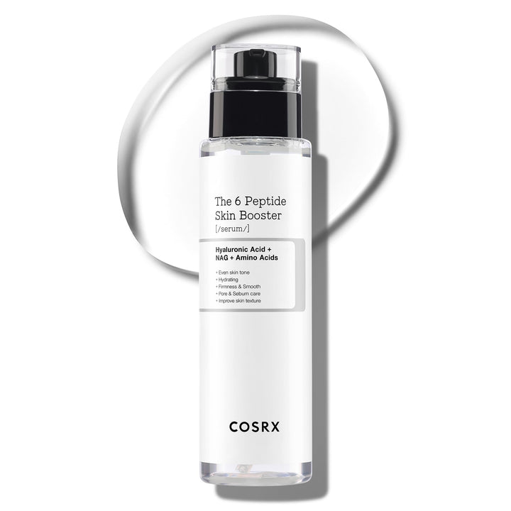 COSRX front packaging showing bottle, highlights easy pump and compact design