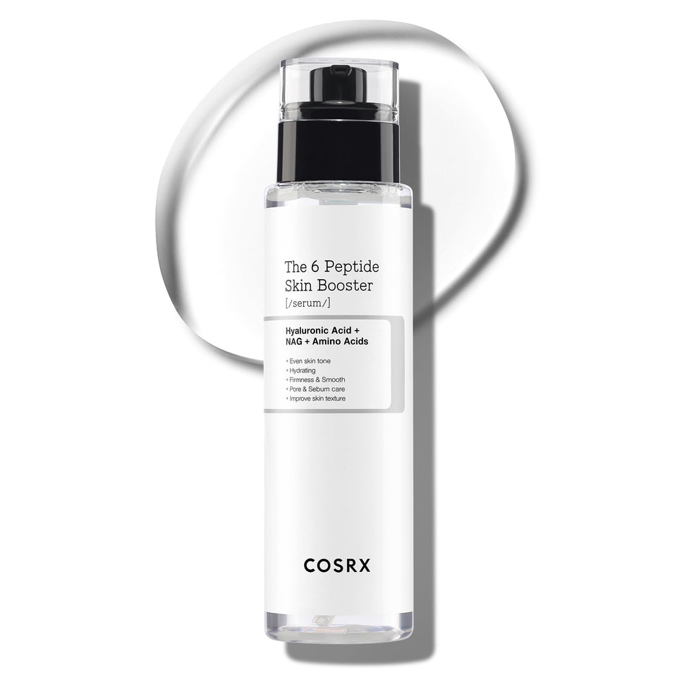 COSRX front packaging showing bottle, highlights easy pump and compact design