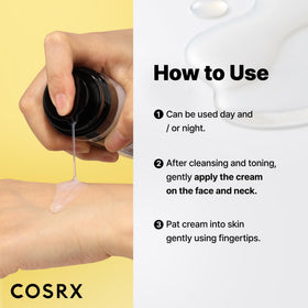 COSRX 80ml bottle next to smartphone for scale, convenient travel benefit