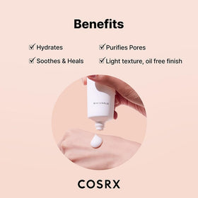 COSRX aloe vera leaves visual highlighting 71.2% aloe for cooling hydration