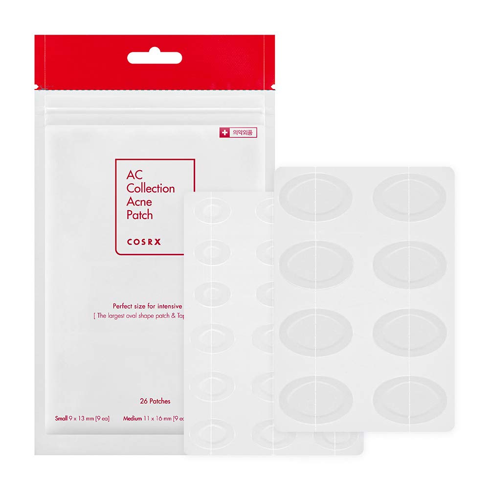 COSRX front packaging showing 26 acne patches and product benefit protection