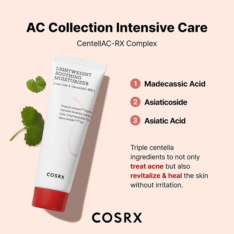 COSRX pump dispensing moisturizer amount for fast absorption and easy application